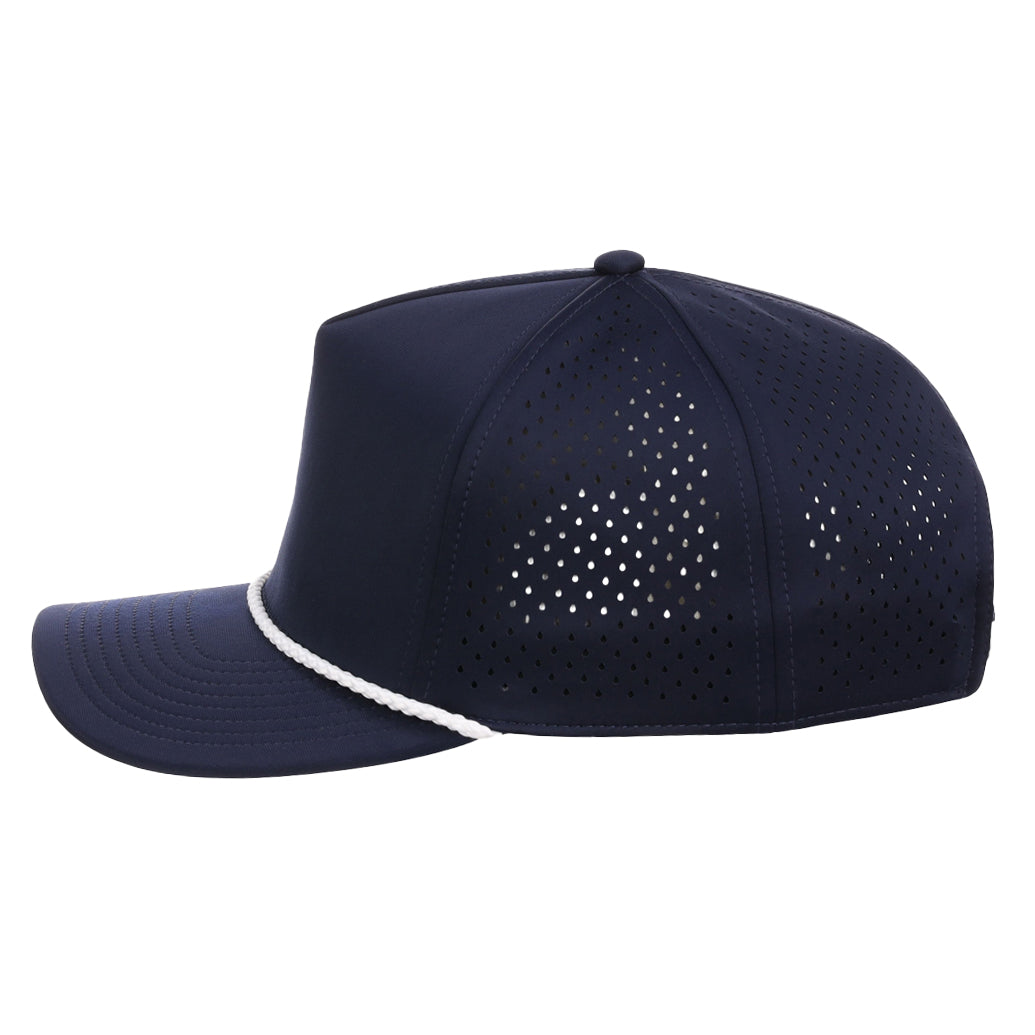 Casquette technique à 5 panneaux Crowns By Lids Tee Box - Noir
