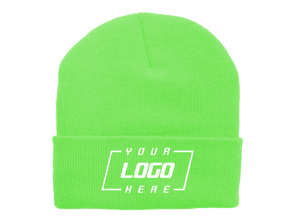 Artex Superstretch Classic Cuff Toque Knit - Neon Green
