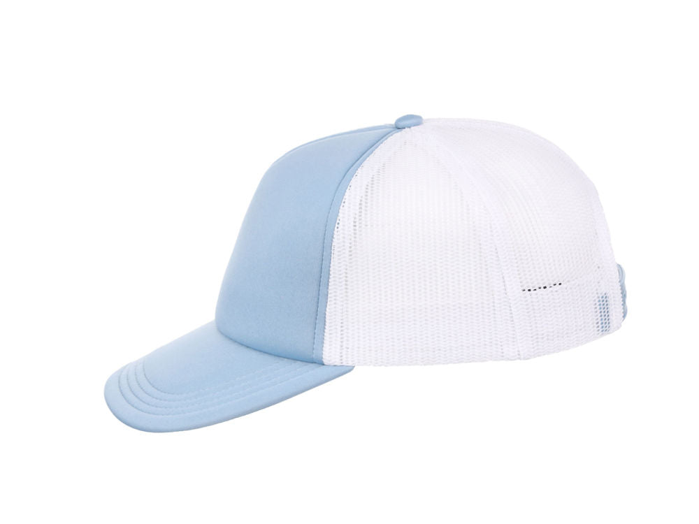 Crowns by Lids Screen Foam Trucker Cap - Light Blue/White