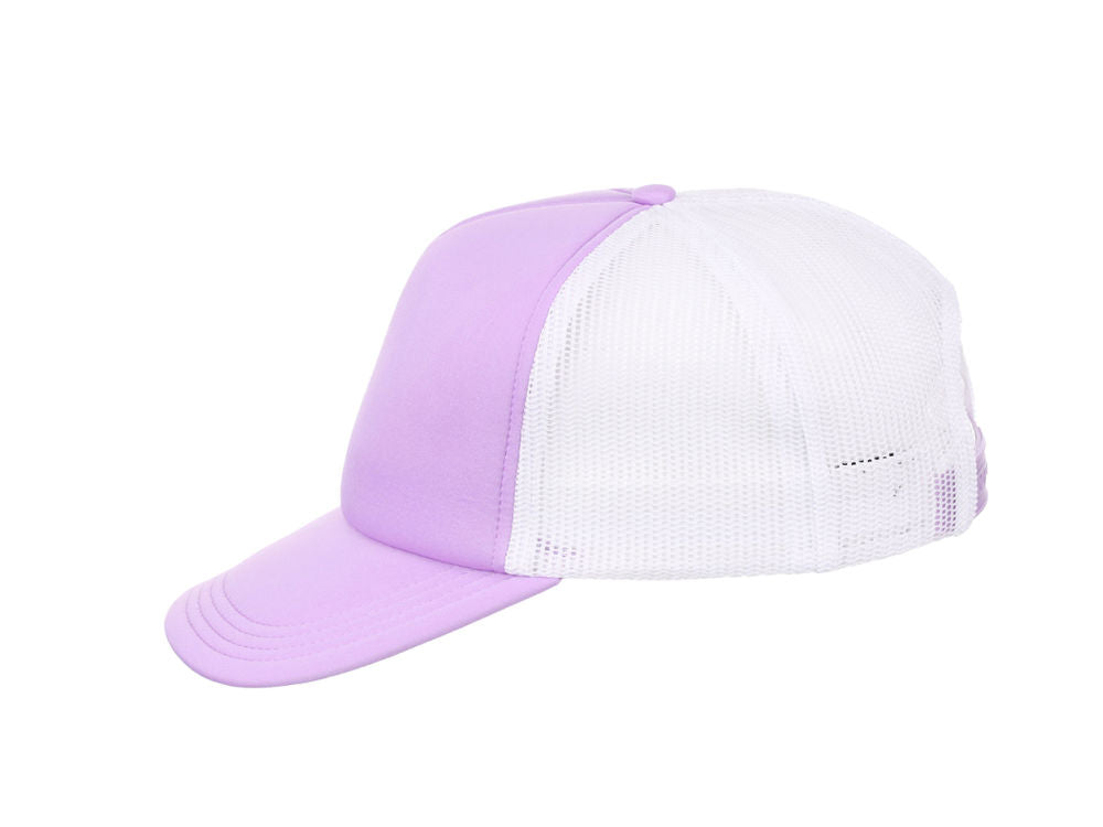 Crowns by Lids Screen Foam Trucker Cap - Purple/White