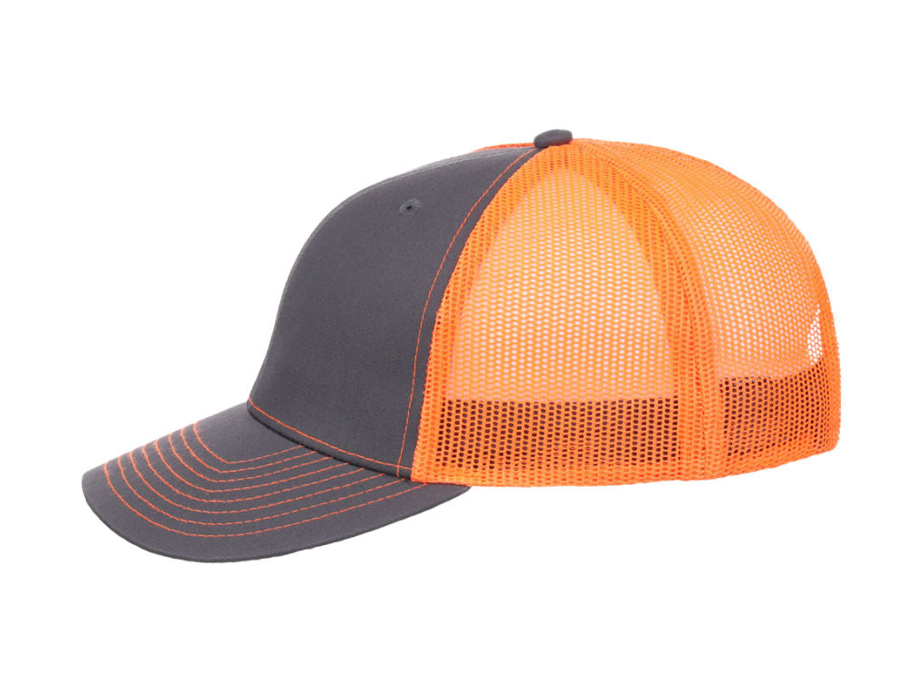 Crowns By Lids Slam Dunk Trucker Cap - Charcoal/Neon Orange