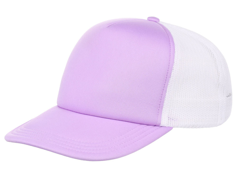 Crowns by Lids Screen Foam Trucker Cap Purple/White – Custom