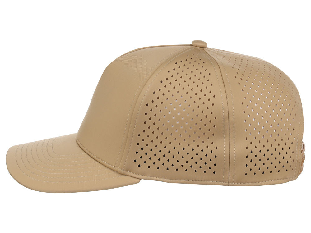 Crowns By Lids Tee Box 5-Panel Tech Cap - Khaki