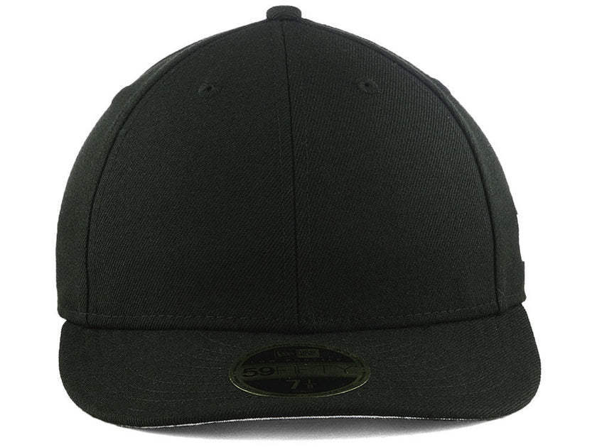New Era Blank Custom 59FIFTY Fitted Cap (6 7/8, Black/Grey UV) at   Men's Clothing store