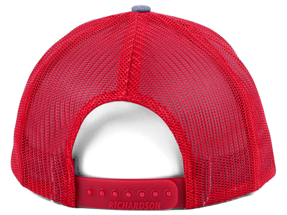 Richardson 112 Trucker - Heather Gray/Red