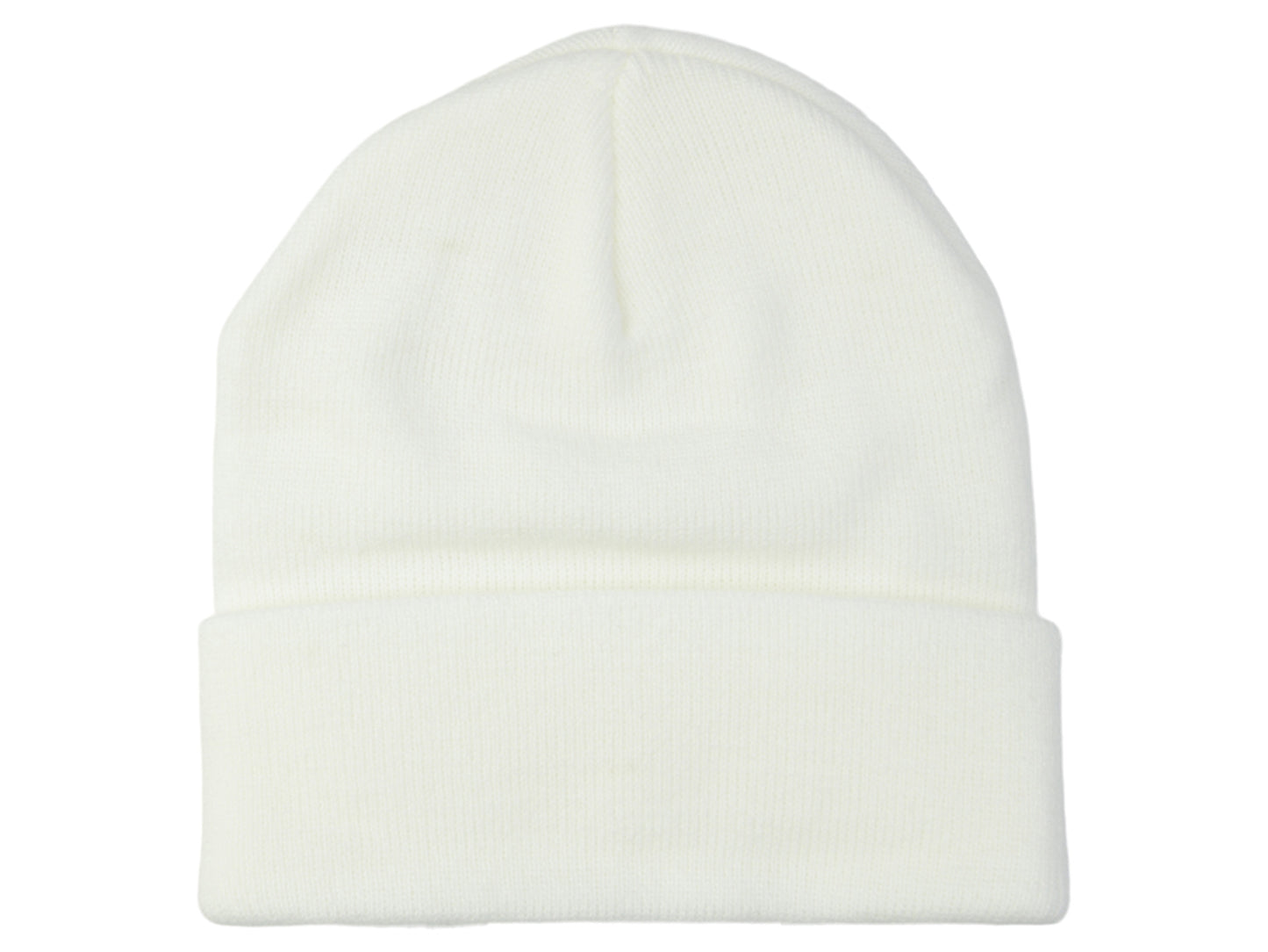 Solid Cuff Toque Knit - White