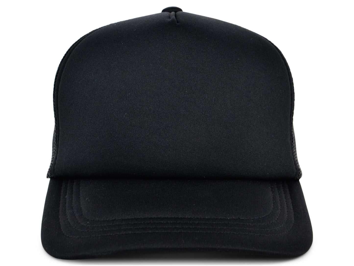 Crowns by Lids Screen Foam Trucker Cap - Black/Black