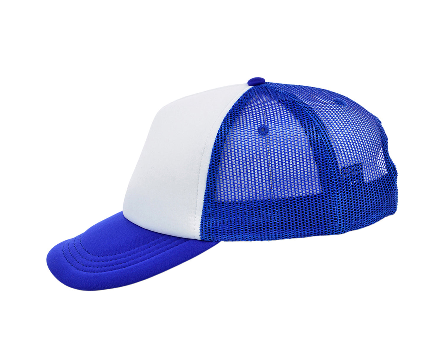 Crowns by Lids Screen Foam Trucker - White/Royal Blue