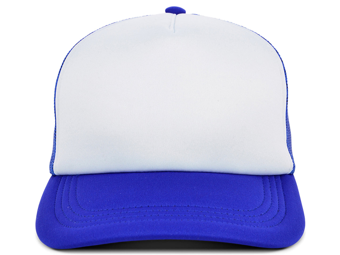 Crowns by Lids Screen Foam Trucker - White/Royal Blue
