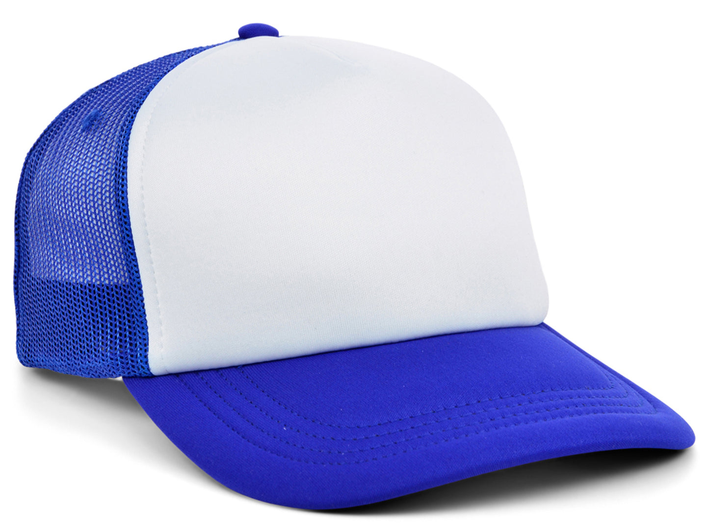 Crowns by Lids Screen Foam Trucker - White/Royal Blue