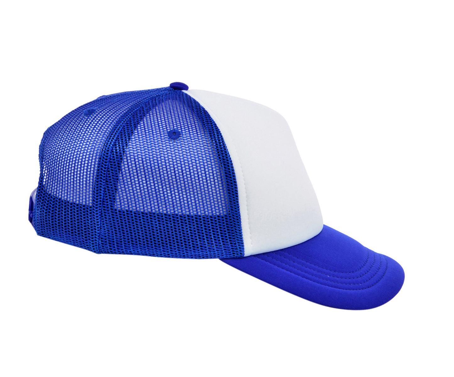 Crowns by Lids Screen Foam Trucker - White/Royal Blue