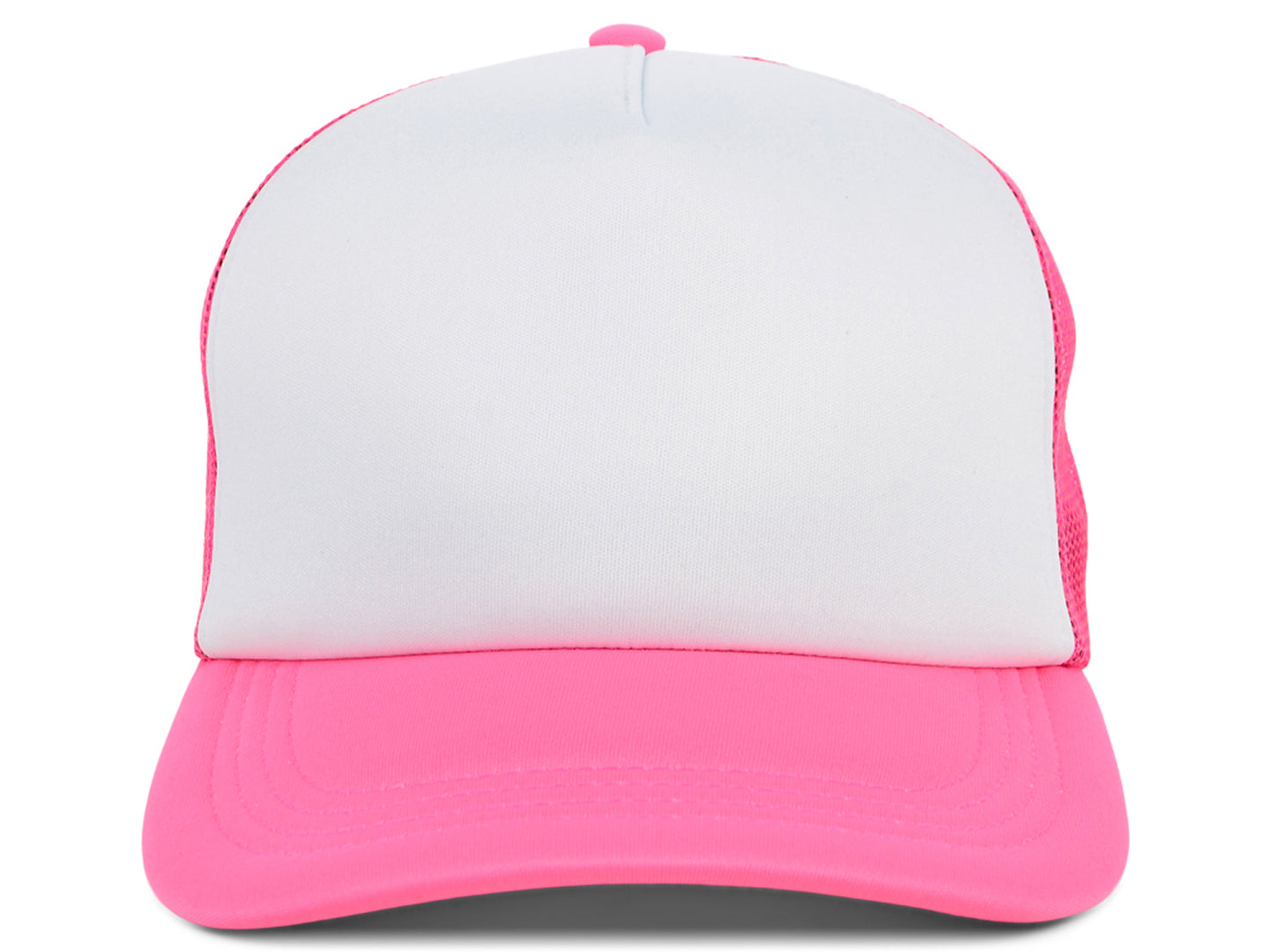 Crowns by Lids Screen Foam Trucker - White/Neon Pink