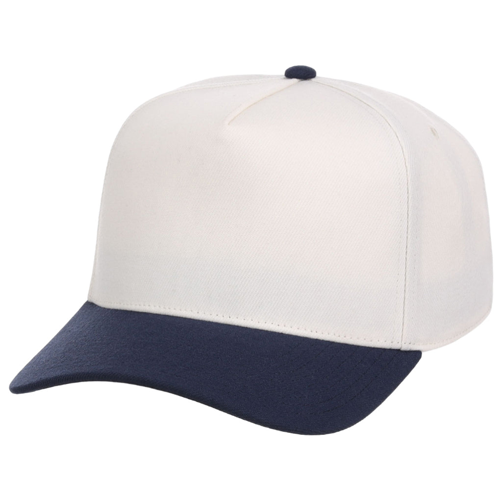 Lids Ca Crowns By Lids Hook Shot 2-Tone A-Frame Cap - Ivory/Navy – Custom Lids ...