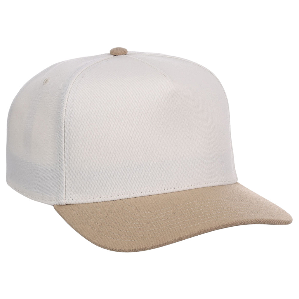Crowns By Lids Hook Shot 2-Tone A-Frame Cap - Ivory/Tan