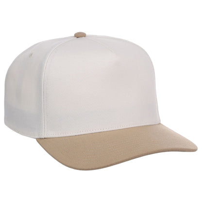 Crowns By Lids Hook Shot 2-Tone A-Frame Cap - Ivory/Tan