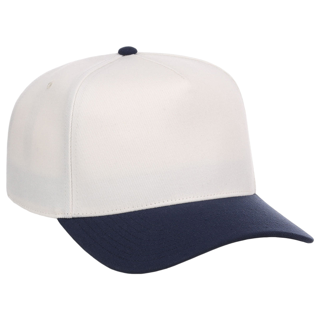 Crowns By Lids Hook Shot 2-Tone A-Frame Cap - Ivory/Navy