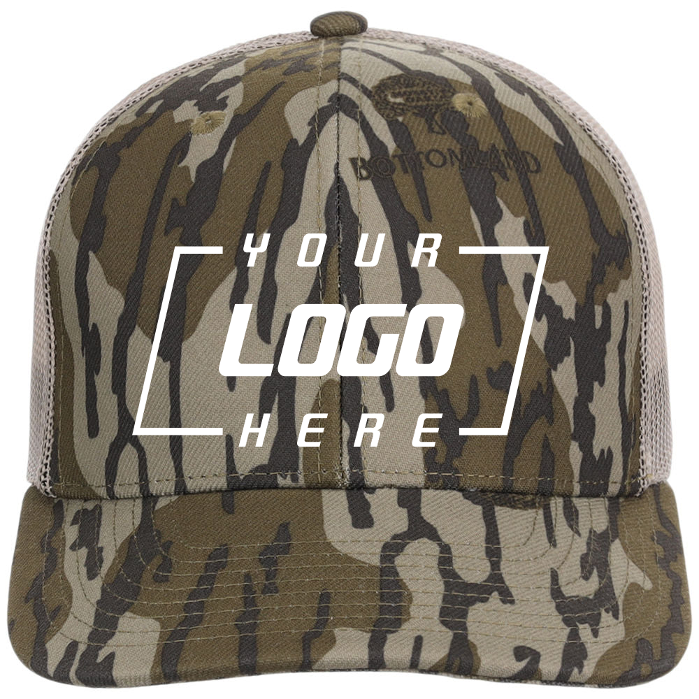 Mossy Oak Blank Trucker Cap Bottomland Camo Custom Lids Canada