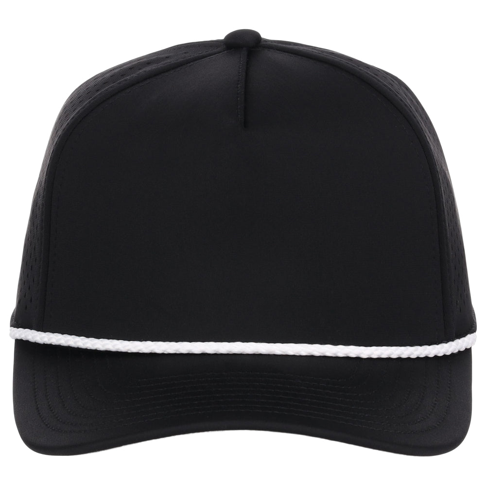 Casquette technique à 5 panneaux Crowns By Lids Tee Box - Noir