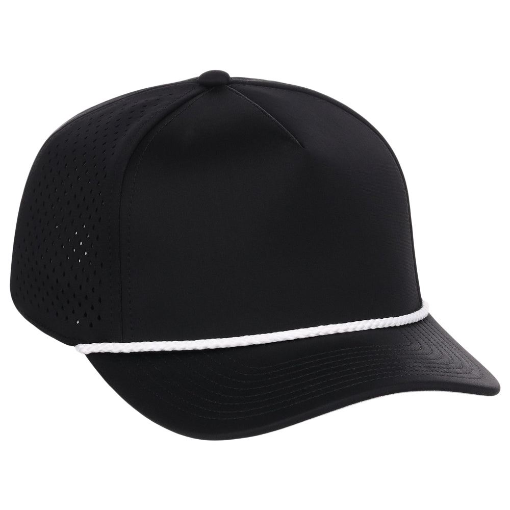 Casquette technique à 5 panneaux Crowns By Lids Tee Box - Noir