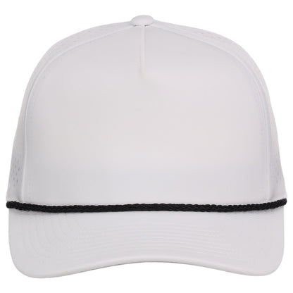 Crowns By Lids Rope 5-Panel Tech Cap - White