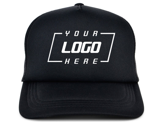 Crowns by Lids Screen Foam Trucker Cap - Black/Black