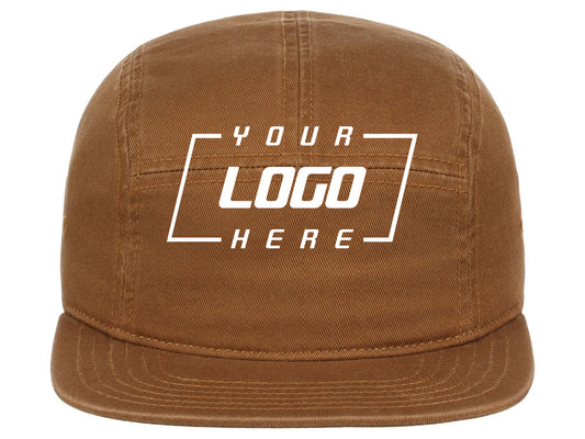 Crowns By Lids Camper 5-Panel Hat - Light Brown