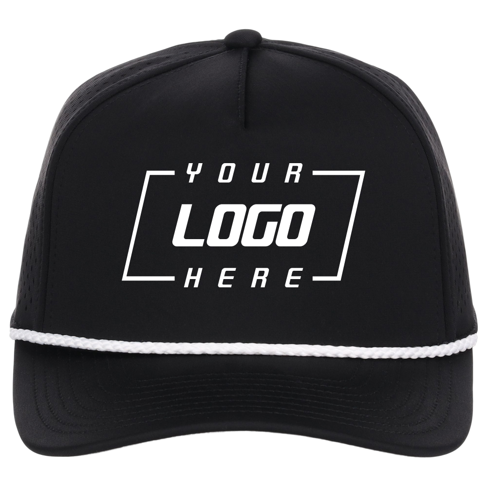 Casquette technique à 5 panneaux Crowns By Lids Tee Box - Noir