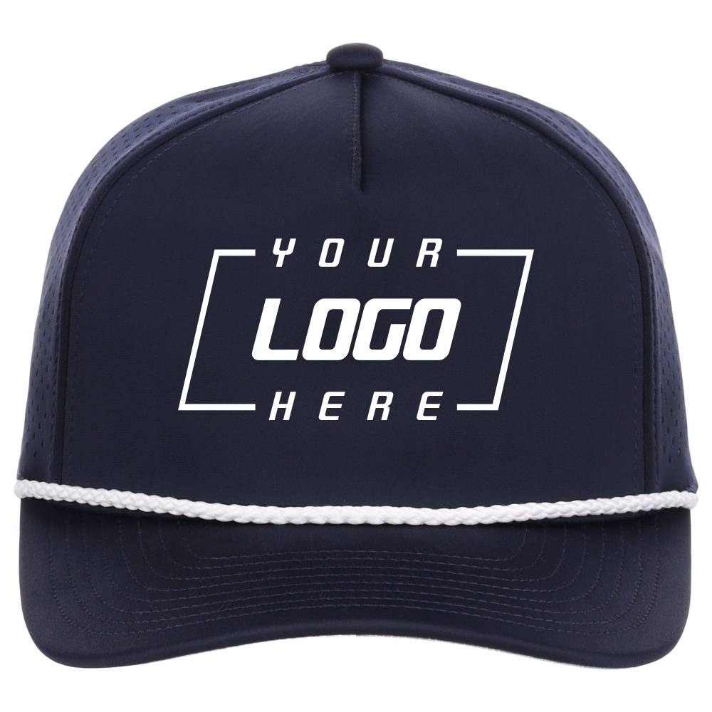 Casquette technique à 5 panneaux Crowns By Lids Tee Box - Noir