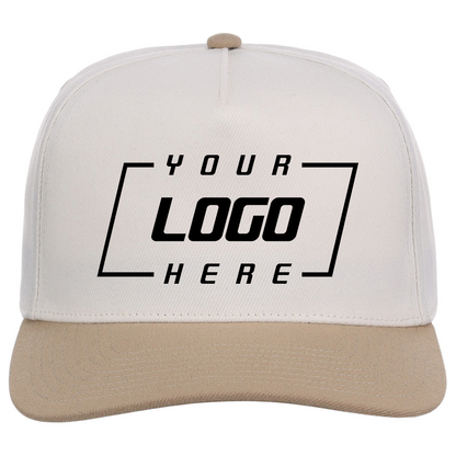 Crowns By Lids Hook Shot 2-Tone A-Frame Cap - Ivory/Tan