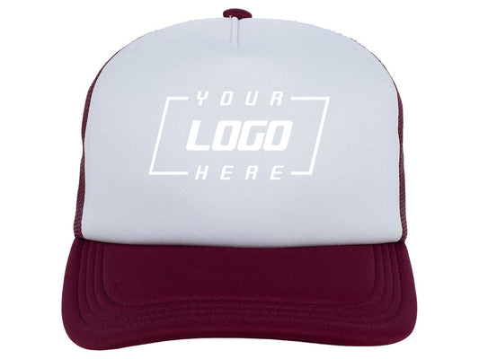 Crowns by Lids Screen Foam Trucker Cap - White/Maroon