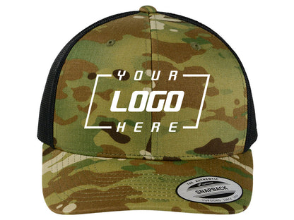 Flexfit Retro Trucker- Brown/Multicam