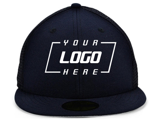 Casquette camionneur New Era Custom 59FIFTY - Bleu marine nuit