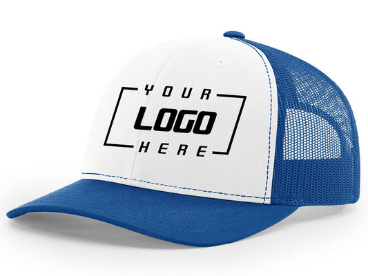 Richardson 112 Trucker - White/Royal Blue