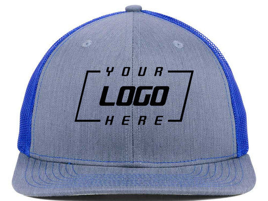 Richardson 112 Trucker - Heather Gray/Royal Blue