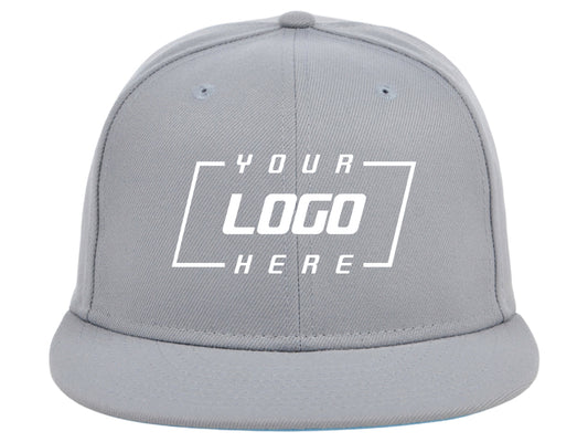 Crowns by Lids Full Court Fitted UV Cap - Light Grey/Sky Blue