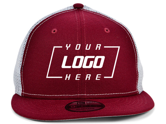 New Era Custom 9FIFTY - Rouge cardinal/Blanc