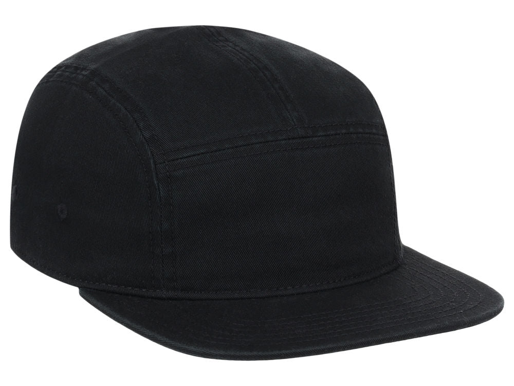 Crowns By Lids Camper 5-Panel Hat - Black