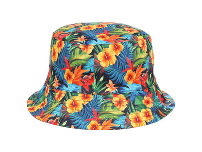 Crowns By Lids Tropical Bucket Hat - Green/Yellow