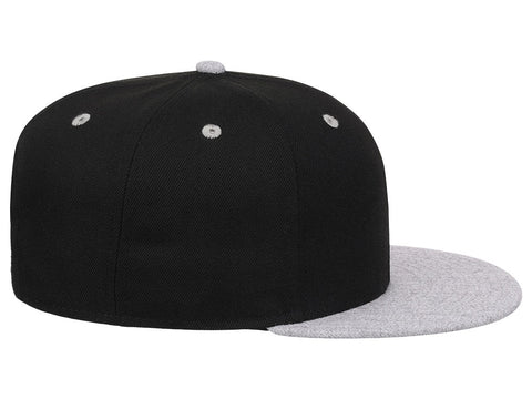 Crowns By Lids Dime Snapback Cap - Black/Heather Grey