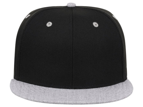 Crowns By Lids Dime Snapback Cap - Black/Heather Grey