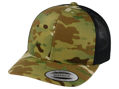 Flexfit Retro Trucker- Brown/Multicam