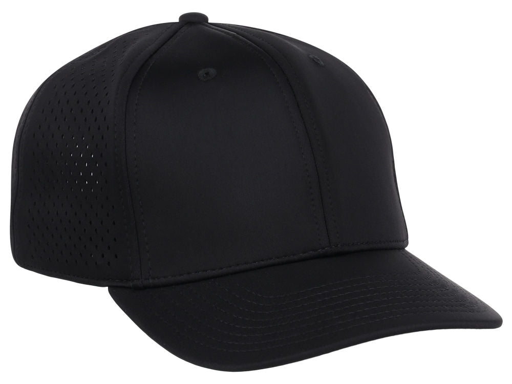 Casquette technique Crowns By Lids Clubhouse à 6 panneaux - Noir