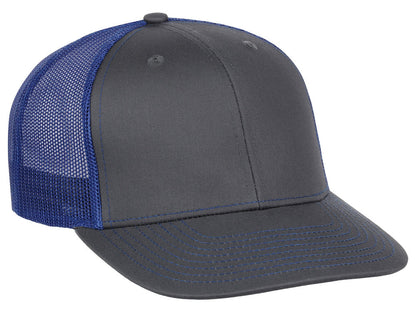 Crowns By Lids Slam Dunk Trucker Cap - Charcoal/Royal Blue