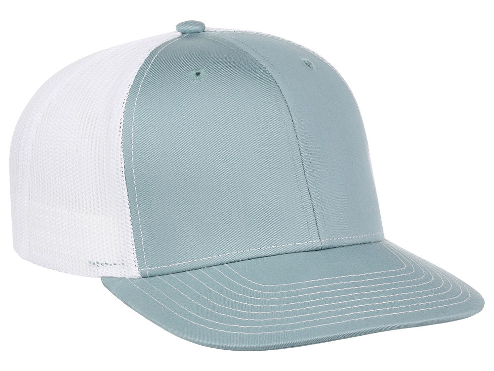 Crowns By Lids Slam Dunk Trucker Cap Light Blue/White – Custom