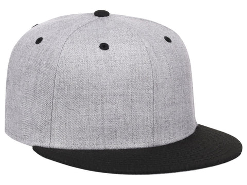 Crowns By Lids Dime Snapback Cap - Heather Grey/Black