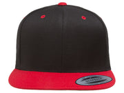 Flexfit Blank Snapback - Black/Red