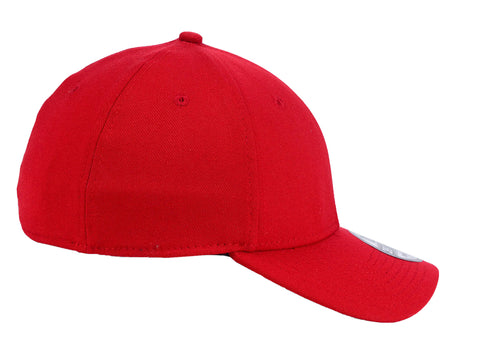 New Era Blank Poly 39THIRTY Cap - Scarlet