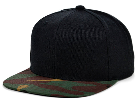Flexfit Blank Snapback - Black/Camo