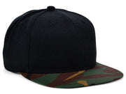 Flexfit Blank Snapback - Black/Camo