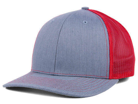 Richardson 112 Trucker - Heather Gray/Red